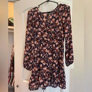 Long sleeve floral sundress